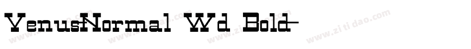 Venus-Normal Wd Bold字体转换